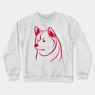 Akita Inu (White and Red) Crewneck Sweatshirt